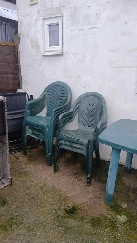 Photo of free Plastic garden table and 6 chairs (Gillingham ME7) #2