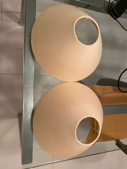 Photo of free 2 x cream table lampshades (small, bedside table) (Penge BR3) #2