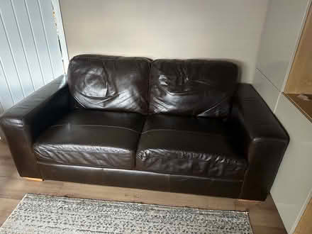 Photo of free Leather Sofa (Lea Industrial Estate AL5) #1