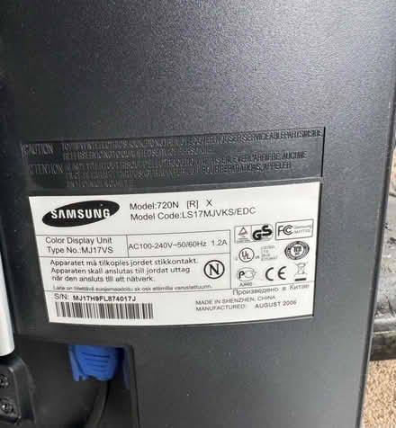 Photo of free Computer PC Monitor / screen samsung (Kelvedon CO5) #3