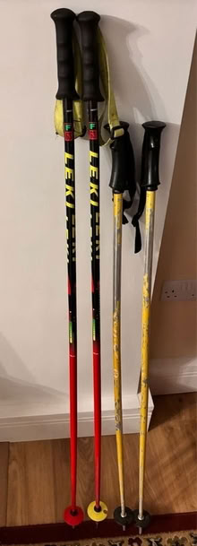 Photo of free Pair of skis and 2 pairs of ski poles (France Lynch GL6) #2