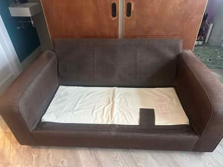 Photo of free 2.5 seater folding sofa bed (needs folding thin mattress) (Sunbury-on-Thames TW16) #3