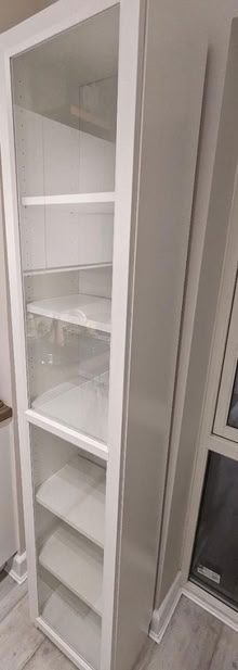 Photo of free Good condition bookshelf with glass (E3 - Saint Clements Avenue) #1