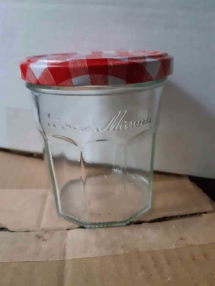 Photo of free 10 Bonne Maman jam jars with lids (Havant PO9) #3
