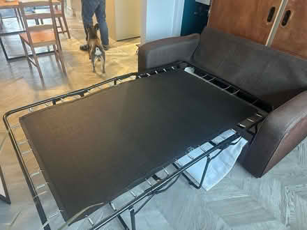 Photo of free 2.5 seater folding sofa bed (needs folding thin mattress) (Sunbury-on-Thames TW16) #2