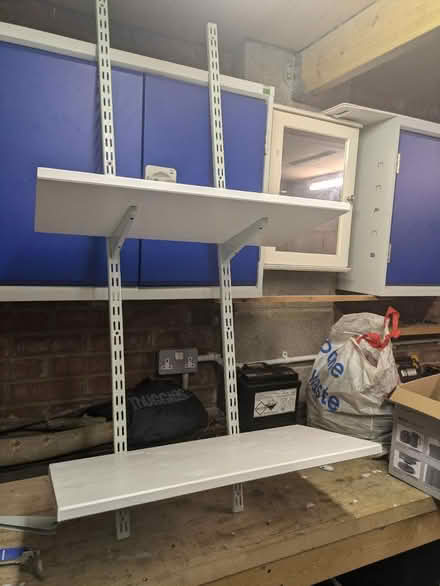 Photo of free Heavy duty adjustable shelving x4 (Bristol North / Stoke Gifford) #1