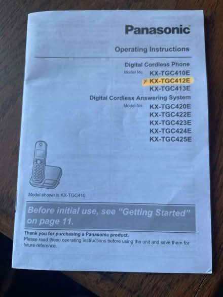 Photo of free panasonic cordless phones (Guilsborough) #2