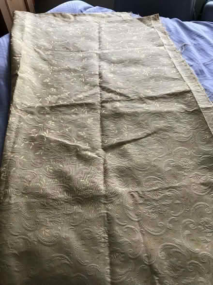 Photo of free large piece of gold curtain material (Cookridge LS16) #1