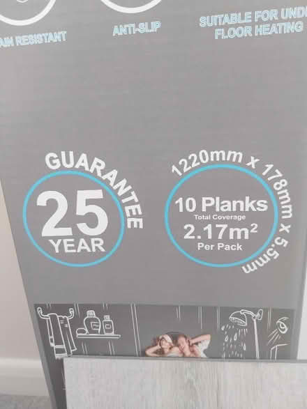 Photo of free Luxury Vinyl Flooring planks. (Tolleshunt D'Arcy CM9) #3