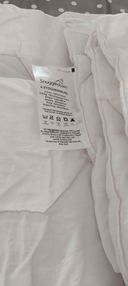 Photo of free Single duvet 4.5tog (Enfield EN1) #2