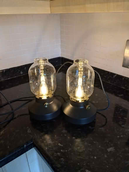 Photo of free X2 IKEA Tarnaby table lamps, black (Bristol North / Stoke Gifford) #1