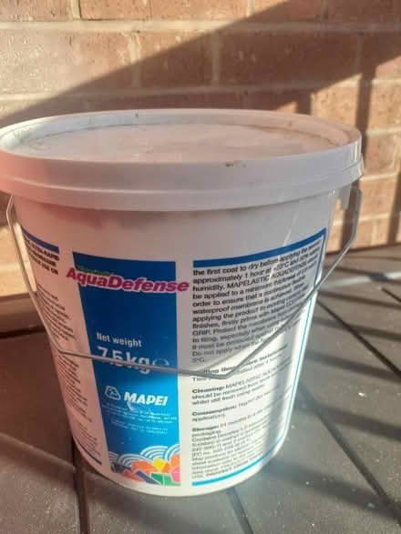 Photo of free 1/3 tub left mapei Aquadefense (Broomhall S3) #3