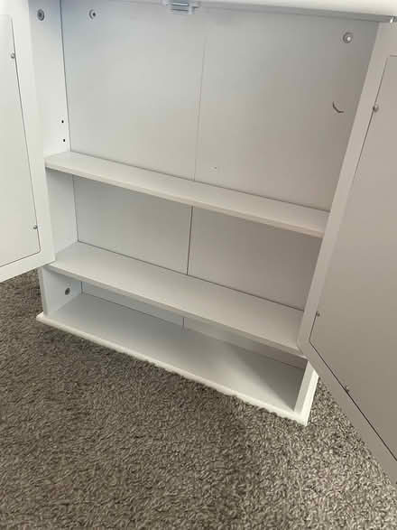 Photo of free White bathroom cabinet (Woodchurch) #2