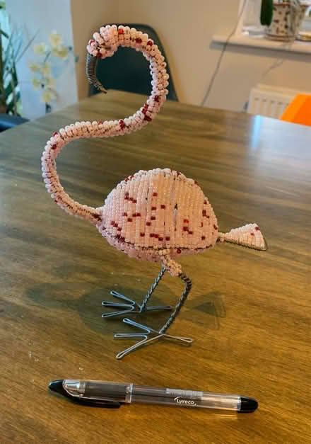 Photo of free Flamingo made with wire & beads (Market Harborough LE16) #1