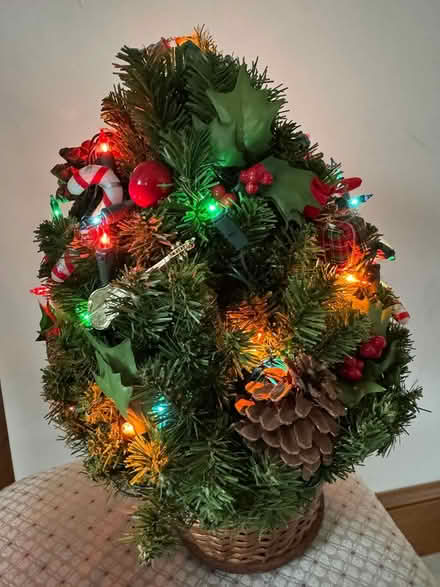 Photo of free Artificial Christmas tree w lights (Swarthmore) #1