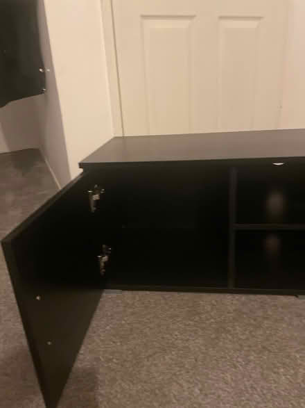 Photo of free Black tv stand (Derby city centre) #2
