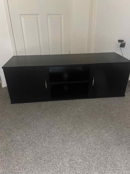 Photo of free Black tv stand (Derby city centre) #1