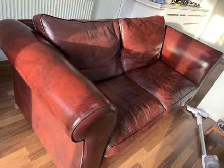 Photo of free Laura Ashley 2 seater leather sofa (Lostock Hall PR5) #2