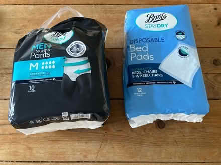 Photo of free Boots Staydry pants and bedpads (Adlington PR6) #1