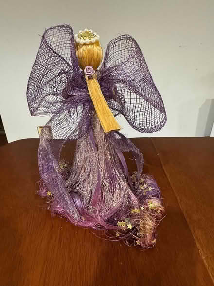 Photo of free Christmas tree top lavender angel (Swarthmore) #2
