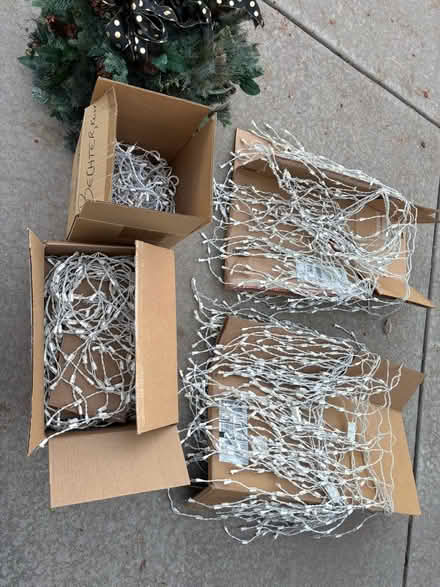 Photo of free Christmas Icicle lights & 4 wreaths (Littleton) #3