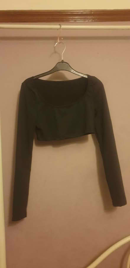 Photo of free Black lycra crop top XS (Parkstone, Poole, BH14) #1