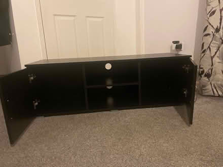 Photo of free Black tv stand (Derby city centre) #4