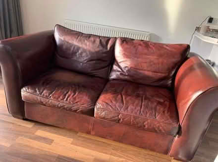 Photo of free Laura Ashley 2 seater leather sofa (Lostock Hall PR5) #1