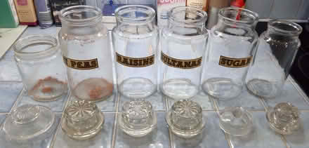 Photo of free Assorted glass storage jars (Great Mole Wood SG14) #1