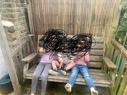 Photo of free Wooden swing bench (Upper Clapton E5) #1