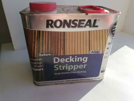 Photo of free Ronseal Decking Stripper (about one-third full) (Bradleys Both BD20) #1