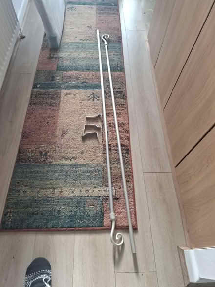 Photo of free 3m silver curtain pole (Shirley B90) #1