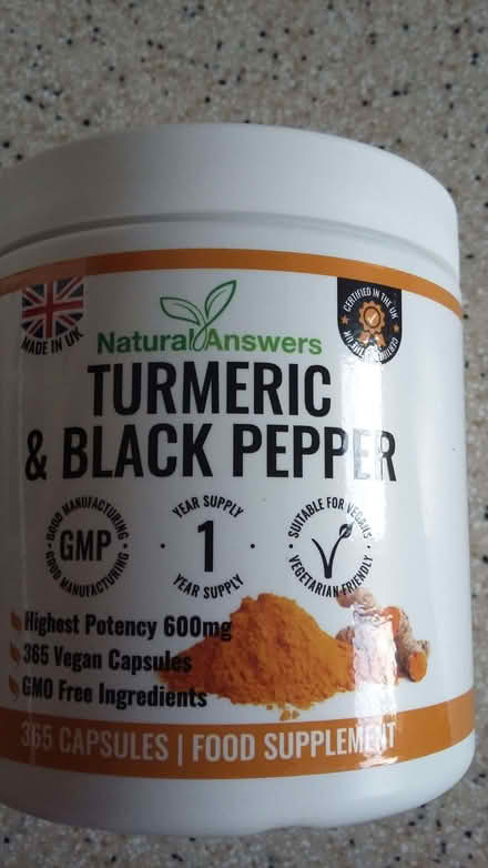 Photo of free Turmeric & Black Pepper Capsules (College Town GU47) #1