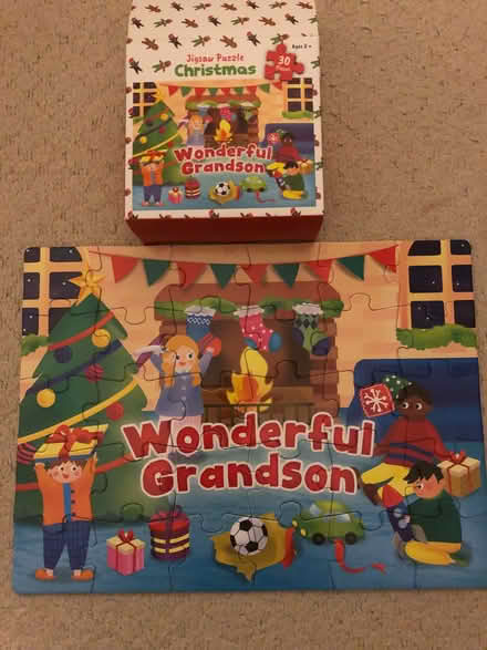 Photo of free Christmas grandson jigsaw (Crooks Barn TS20) #1