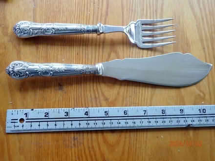 Photo of free Old silver-plated fish servers (Fairfield LA1) #1