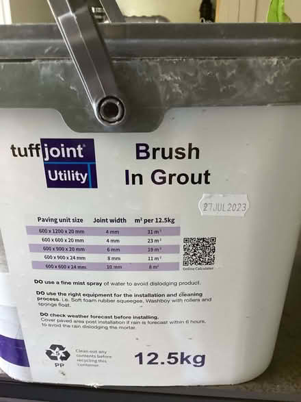 Photo of free Steintec TuffJoint Brush In Mortar 12.5kg Flint colour unope (Brooke NR15) #4