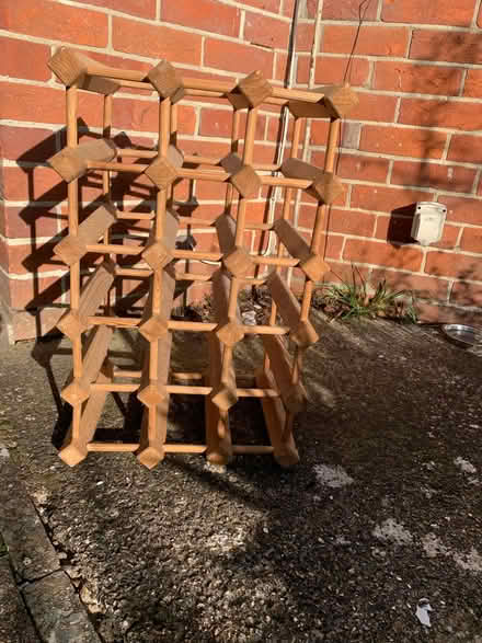 Photo of free Wooden wine rack (Newbury, Berkshire RG14) #1