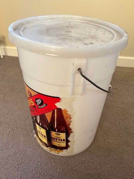 Photo of free Plastic brewers bucket and lid (Harden, BD16) #1