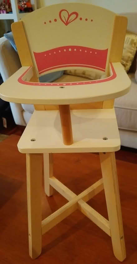 Photo of free Toy wooden high chair for dolls (Greenbank and Hunt Club) #1