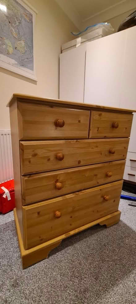 Photo of free Pine-effect chest of drawers (Moortown LS17) #1