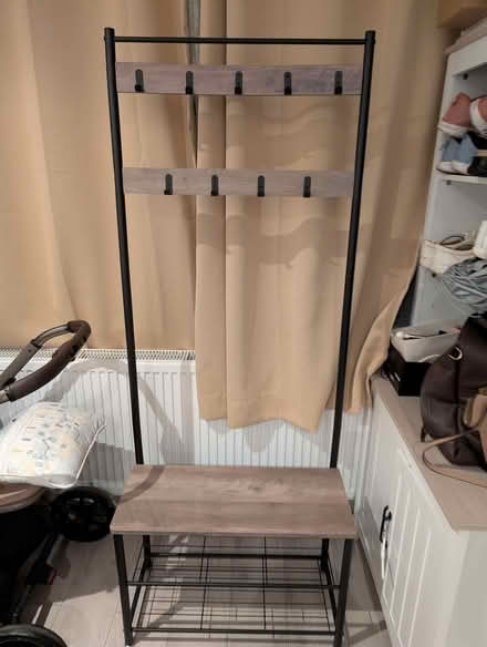 Photo of free Bedroom side tables and coat hanger with shelves for shoes (Lion Gate TW9) #4