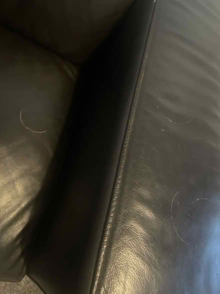 Photo of free Brown leather sofa. (Greenhill) #3