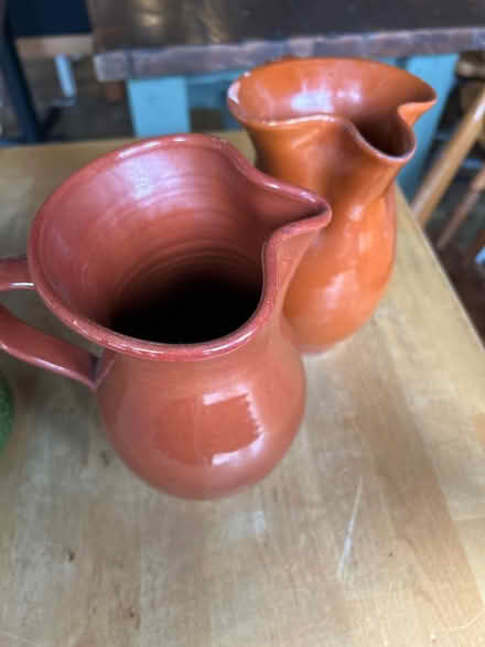 Photo of free 2 20cm tall pottery jugs (St John's Hill London SW11 1) #1