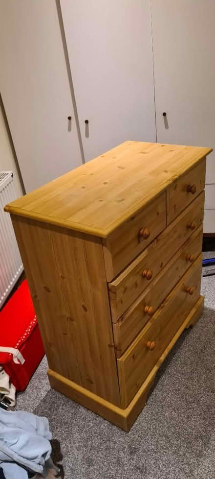 Photo of free Pine-effect chest of drawers (Moortown LS17) #2