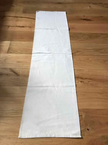 Photo of free 2 neutral cream table runners 124x33cm (Blackheath SE3) #1