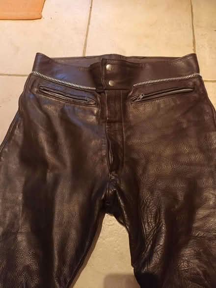 Photo of free Leather motorbike trousers 34" (Aylesford ME20) #1