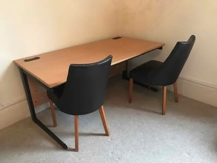 Photo of free Two computer work desks and chairs (Montpelier) #1