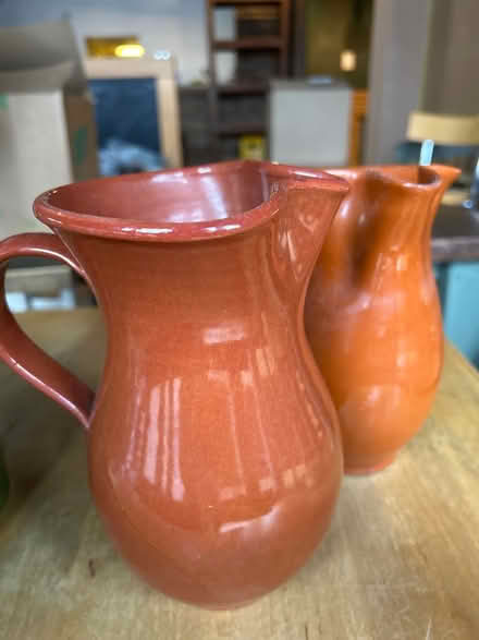 Photo of free 2 20cm tall pottery jugs (St John's Hill London SW11 1) #2