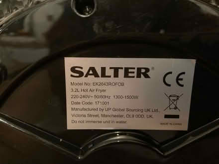 Photo of free Salter Air Fryer (Bromley Common BR2) #2