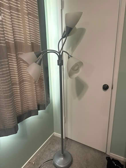 Photo of free Silver standing lamp (Olney) #3